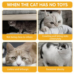 Cat Tunnel Toy Spring Tunnel Toy Elastic Spring Tunnel Cat Toy with Feather Tail Teaser Toy for Cat, Small Pet