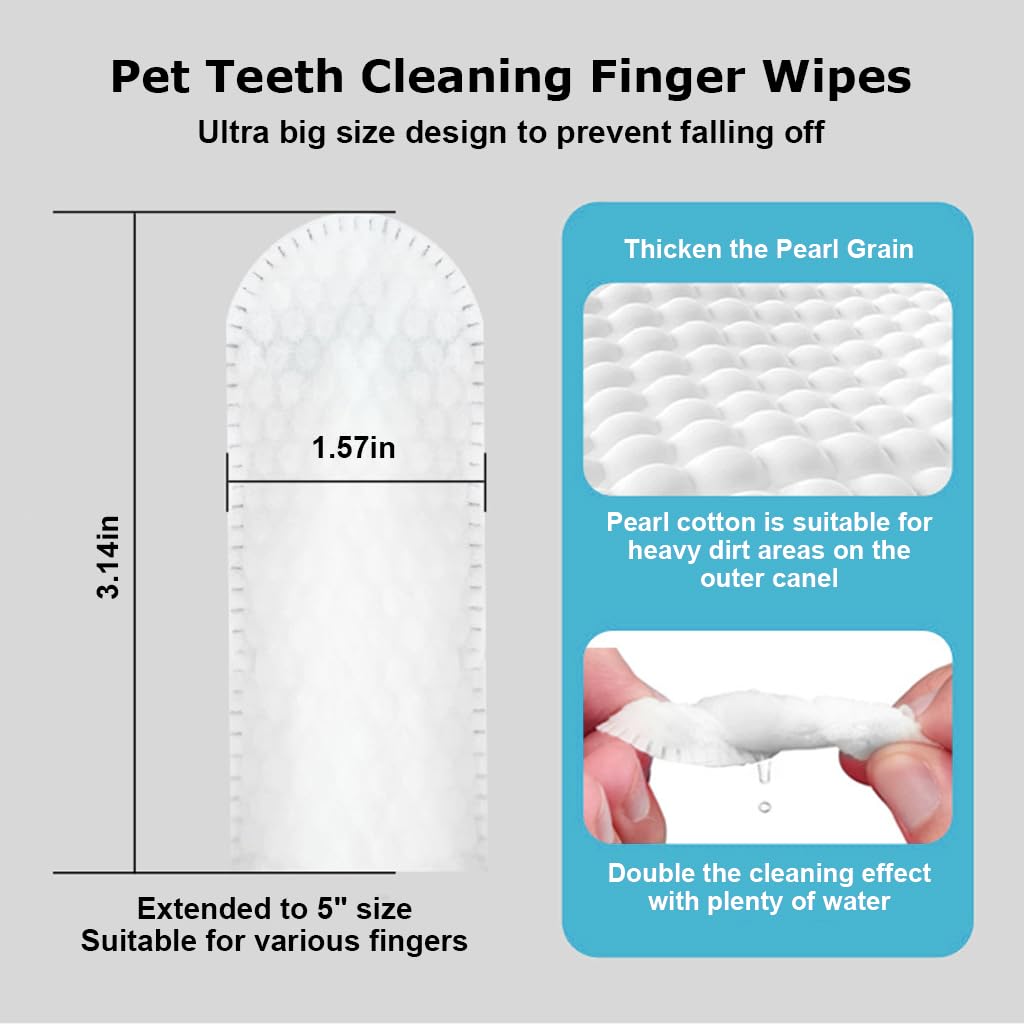 Qpets Pet Wet Wipes for Cats and Dogs featuring 100PCS Non‑Woven Material | Gentle Cleaning for Teeth Paws and Ears