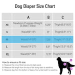 Qpets Female Dog Diapers for Puppies and Adult Dogs with 120ml Absorption Mesh Lining | 2 Pack Washable Reusable Comfort Fit