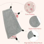 Qpets Cute Strawberry Hammock for Small Pet Cages with 4 Quick Snap Buckles 28x28 cm | Polyester Hanging Bed for Guinea Pigs Ferrets Hamsters and Hedgehogs