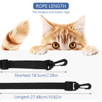 Qpets® Pet Hammock for Cage Plush Thermal Pet Hammock Winter Warm Cat Hammock 4 Adjustable Straps Design Small Pet Double Side Print Hammock for Cage, 35x53cm