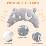 Qpets Pet Pillow for Cats and Dogs with Glow in the Dark Star Design 24x20cm 3pcs | Soft Plush Cushion for Comfortable Sleep