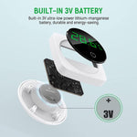 Wireless LED Aquarium Thermometer, Accurate Water Thermometer Sensor Stick-on Thermometer for Aquariums, Real Time Temperature Sensing Temperature Meter for Aquariums, Terrarium