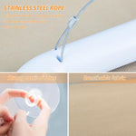 Cat Bed, Cat Hammock 30 * 54cm Cat Hammock Cozy Cat Hammock with Upgrade Safe Suction Cup, Cat Hammock for Resting Napping Cat Hanging Hammock on Wall, Window, Balcony, Bedroom