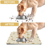Qpets Dog Mat for Feeding and Play Areas with Diatomaceous Absorption 50x30CM | Easy Clean