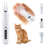 Qpets Dog Paws Hair Trimmer with LED Light for Small Areas and 16CM Design | Rechargeable Quiet Grooming Tool