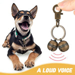 Qpets Mini Dog Collar Charms Bells for Cats and Puppies with Snap Clip | 4 Pack Silver