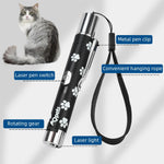 Qpets Cat Toy Laser Pointer with 5 Patterns and Integrated USB Rechargeable Pen for Cats and Dogs