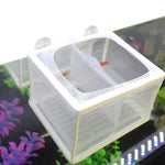 Qpets Aquarium Fish Breeding Box for Safe Rearing 16×14×15cm with Suction Cups and Mesh