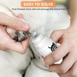 Qpets Dog Nail Grinder with Diamond Grinding Wheel and Dual Slot Safety Cap | 3-Speed USB Rechargeable Design