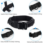 Qpets Dogs Collar for Large Breeds with Quick Release Metal Buckle 43‑52cm | Adjustable Nylon Training Design