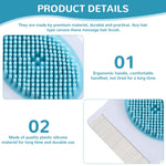 Qpets Cats Grooming Brush for All Coat Types with Dual Head and Soft Rubber Bristles | Ergonomic Grip for Comfortable Grooming