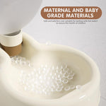 Folding Pet Water Dispenser 350ml Portable Gravity-Fed Leak Proof Design Food Grade PP Transparent Fashion Material Water Bottle with Drinking Cup for Dog, Cat