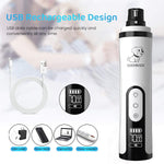 Qpets Electric Dog Nail Grinder with 3 Speed Modes and Dual LED Lights for Cats and Dogs