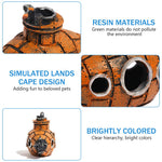 Qpets Aquarium Decoration for Fish Tanks featuring 13x8x5.5 cm Resin Submarine Hideout | Floating Cartoon Design