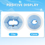 Qpets Cat Recovery Cone for Post Surgery Healing with Soft Pillow and PVC Material | Adjustable 20–34cm Comfort Collar for Cats and Small Pets