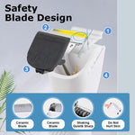 Qpets Dog Grooming Kit for Home Use with 3mm and 9mm Combs featuring Low Noise Motor | 4 in 1 Pet Trimmer