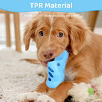 Qpets Pet Bathing Brush for Dogs and Cats with Rotatable Handle and Massage Nubs | Silicone Grooming Tool