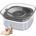 Qpets Dog Water Bowl 2L for Clean Hydration with Floating Disk Design and PP Material
