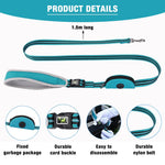 Qpets Dog Leash for Walking with 1.5m Nylon Rope and Quick Release Buckle | Padded Grip