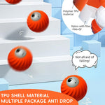 Qpets Dog Treat Ball for Interactive Play and Mental Stimulation with 500mAh Battery | TPU Dispenser featuring Crochet Strawberry Cover