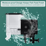 Qpets Auto Fish Feeder for Home and Travel with 250 ml Capacity | Adjustable Silent Feeding