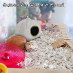 Hamster Cage Soft Plush Hamster Bed Washable Hamster Cage Accessories Small Pet Bed Hideout for Chinchilla, Hamster, Hedgehog(Grey, 1 pcs)