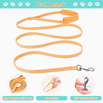 Qpets Cat Harness for Small Cats with 1.5m Leash featuring Quick Release Buckle and Reflective Strips | Adjustable Breathable Vest in Orange