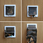 Qpets Dog Door for Medium and Large Pets featuring Flexible Flap and ABS Frame 37×42 cm