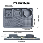 Lick Pad for Dog Cat, Food-Grade Silicone Dog Food Mat Slow Feeding Mat for Wet Food, Peanut Butter, Rectangular Lick Pad with Suction Cups, Perfect Use During Training, Bathing, Grooming