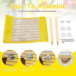 Bird Nest for Cage Hanging Bird Nest Winter Warm Bird Hammock for Cage Bird Cage Bird Nest Small Pet Bed for Parakeet Lovebird Cockatoo Finch Hamster Chinchilla Guinea Pig, Orange