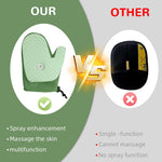 Qpets Pet Hair Removal Gloves for Dogs and Cats with 238 Silicone Bristles | 40°C Steam Grooming Mitt