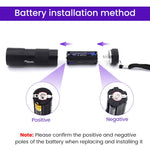 Qpets UV Light Torch for Pet Stain Detection with 21 LEDs 395nm Flashlight | 2PCS Set