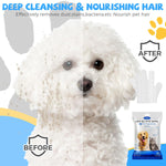 Qpets Pet Grooming Mitts 6 Counts for Dogs and Cats with Waterless Cleaning | Gentle Fur and Dirt Removal