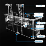 Qpets Aquarium Fish Breeding Box for Fry and Isolation with Double Layer Design 17.5x9x11cm | Clear Acrylic Floating Hatchery