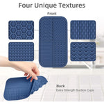 Lick Pad for Dog Cat, Food-Grade Silicone Dog Food Mat Slow Feeding Mat for Wet Food, Peanut Butter, Rectangular Lick Pad with 4 Patterns, Perfect Use During Training, Bathing, Grooming