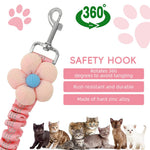 Qpets Dog Car Seatbelt for Safe Road Trips featuring 360° Swivel Metal Clasp and Adjustable Nylon Strap