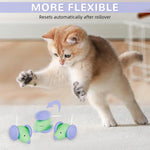 Qpets Auto Run Cat Mouse Toy with Motion Activation and Fluorescent Tails for Indoor Cats