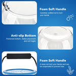 Qpets Small Betta Fish Bowl with Handle for Travel and Desktop Use | Clear PET Tank with Ventilated Lid