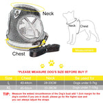 Qpets® Dog Harness for Large Dogs, Adjustable Dog Belt with Safety Reflective Strip, Breathable Mesh Fabric Cat Belt, Dog Vest Harness with Leash (Suitable for 6-9 kg)