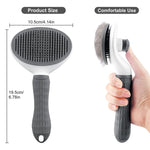 Pet Grooming Brush Daily for Medium Long Hair Dog, Use to Clean Loose Fur & Dirt Great-Grey