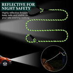 Qpets Dog Training Leash 1.7m with Double Lock Buckle and Reflective Strips | Nylon Rope for Walking and Safety