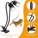Qpets® Turtle Heat Lamp 50W Light with 3 Timing Settings & with Controller Plug and Go Basking Light Flexible Clip On Basking Lamp