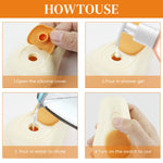 Qpets Cat Comb for Easy Pet Grooming with 84 Soft Bristles and Rotatable Handle | USB Rechargeable