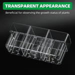 Qpets Aquarium Plant Basket for Fish Tank with 3 Compartments and Screw-Fixed Acrylic Design