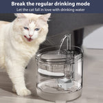 Qpets Automatic Cat Water Fountain for Dogs and Cats 1.8L with Faucet and 3 Layer Filter