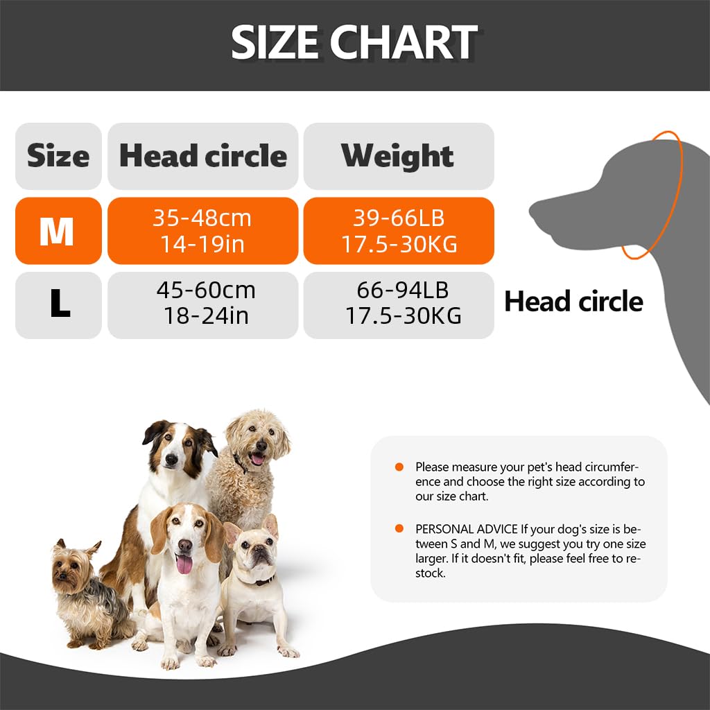 Qpets Calming Ears Cover for Dogs with Adjustable Chin Strap | Noise Reduction and Comfort