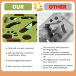 Qpets Cat Turntable Toy for Interactive Play with 3 Layer Track and Feather Teaser | Treat Dispenser and ABS Construction