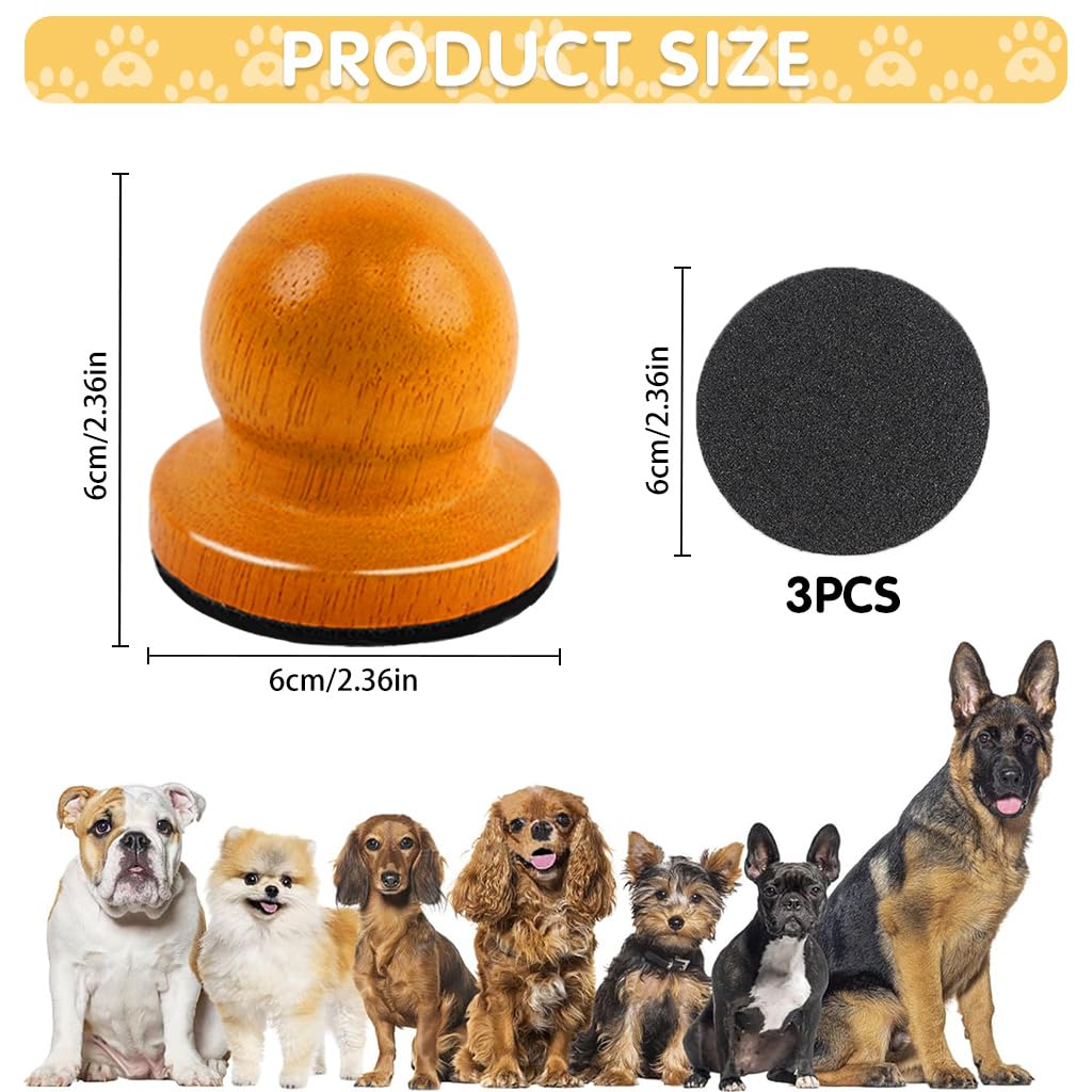 Qpets Dog Nail Filer for Stress Free Claw Care featuring Wooden Handle and Large Filing Surface