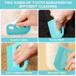 Qpets Pet Hair Remover Brush for Sofa and Carpet featuring Double Sided Soft Rubber | Easy Cleaning